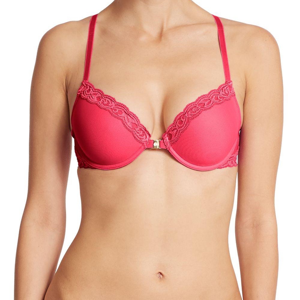 Natori Feathers Racerback Bright Pink/Coral 34DD